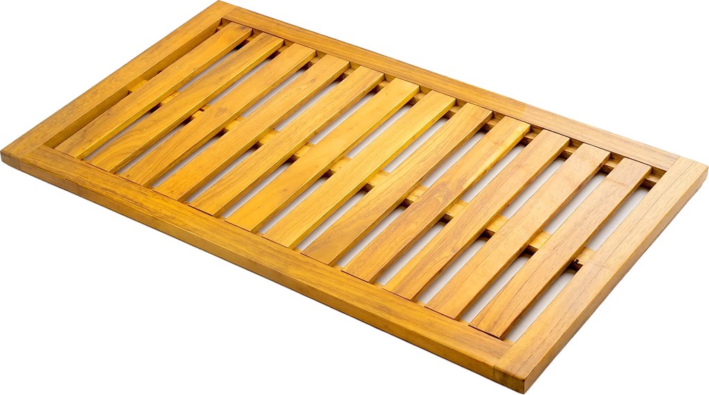 Outsunny Covoraș de Duș din Lemn de Acacia 91x51 cm Covoraș Antiderapant pentru Baie Spa sau Piscină Natural | Aosom Romania