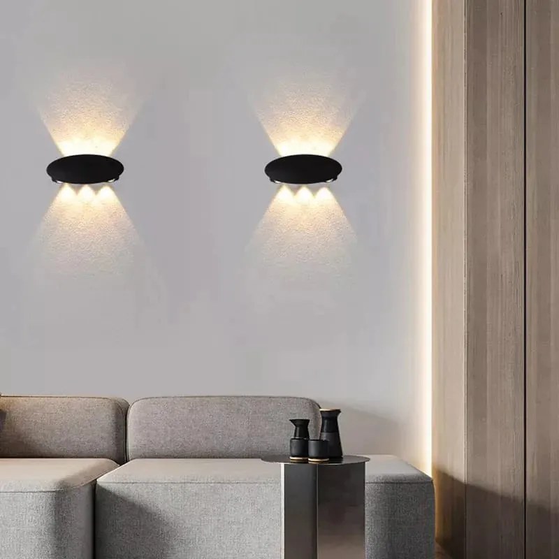 Aplica Exterior ELIT, Model ELITL939R, Material Aluminiu, IP65, Lumina Calda, 8W, Negru
