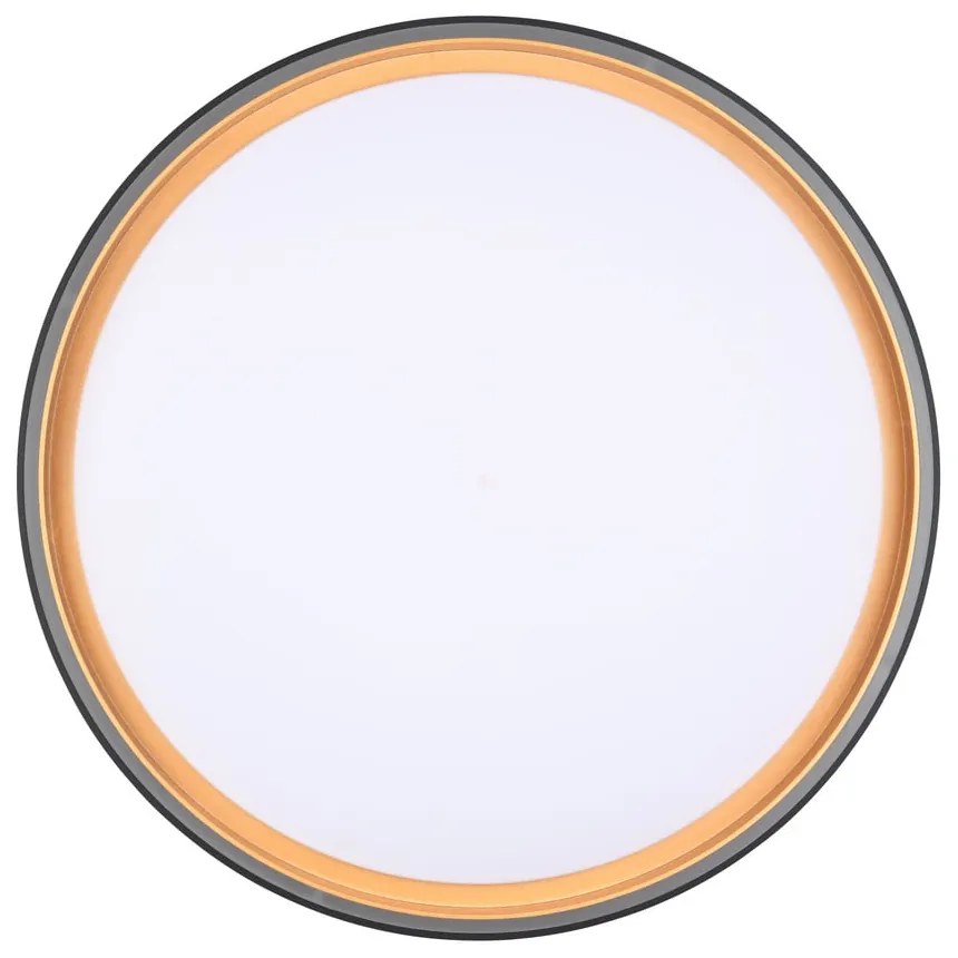 Plafonieră neagră LED ø 40 cm Felis – Reality