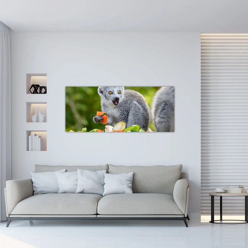 Tablou cu lemur (120x50 cm)