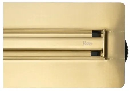 REA-G2714 - Canal de scurgere NEOX SLIM 70 cm, oțel inoxidabil – finisaj auriu periat