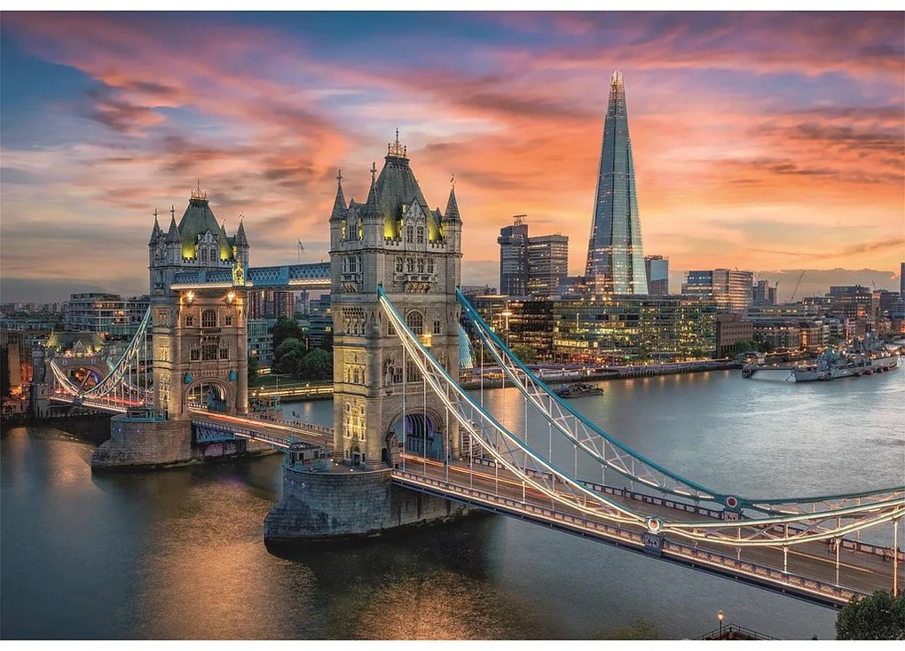 Orașe Twilight Puzzle compact 1500 de piese London Clementoni