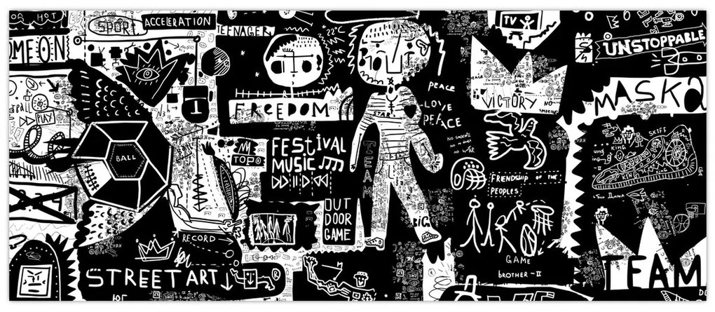 Tablou - Graffiti (120x50 cm)