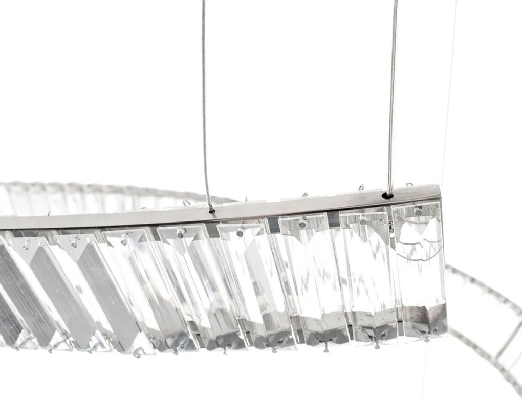 Lustra LED casa scarii design deosebit CHARMES 1A crom