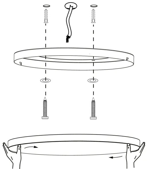 Plafonieră LED RGBW dimabilă TURCONA-Z LED/22,4W/230V Eglo 900055
