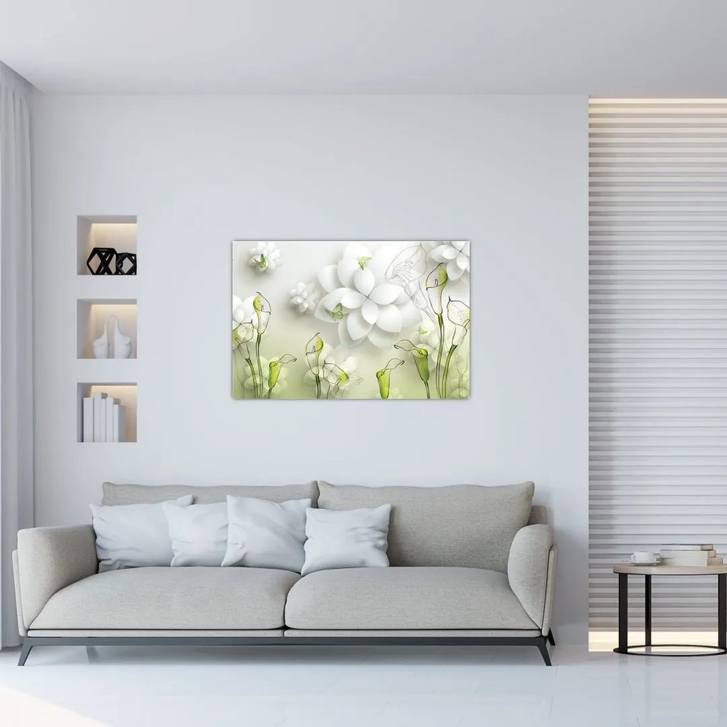 Tablou cu flori (90x60 cm)