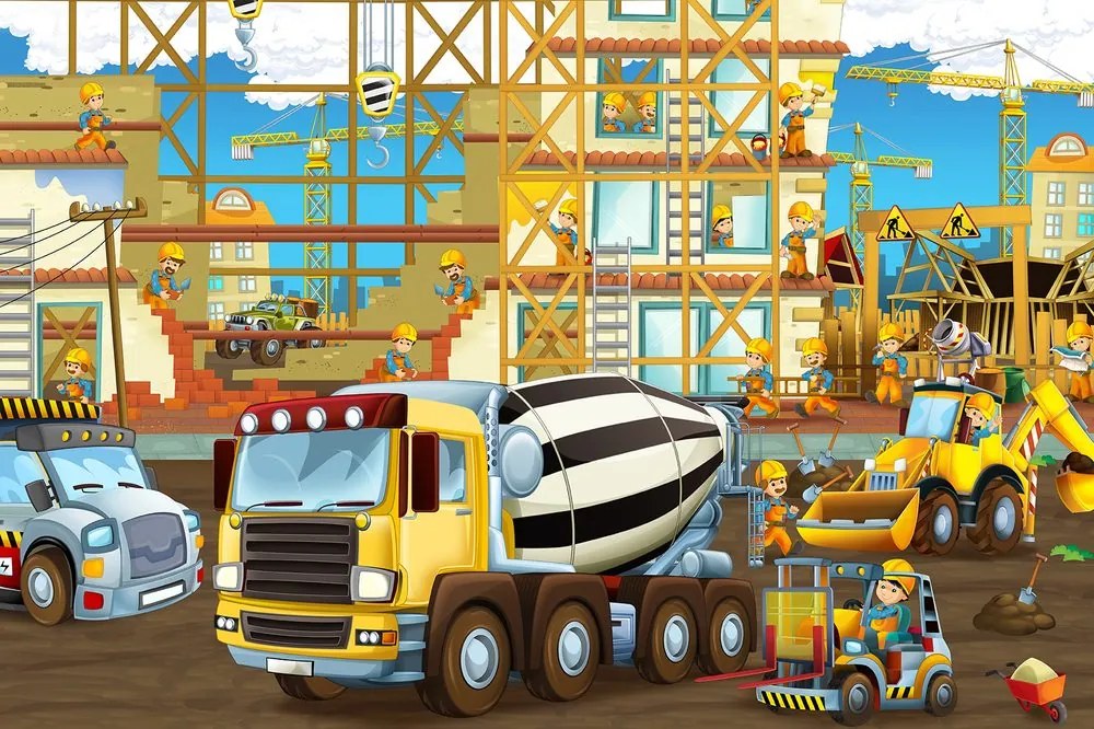 Tapet utilaje în construcție