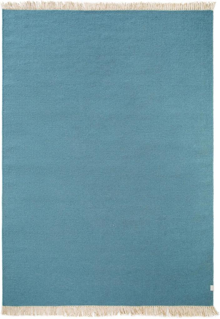 Covor Lana cu tesatura plata Liv, Albastru Deschis - 140x200 cm
