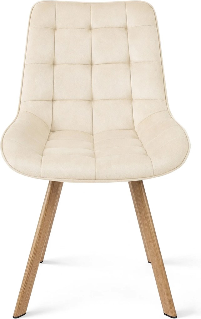 Scaun de dining SORIA VELVET, bej deschis