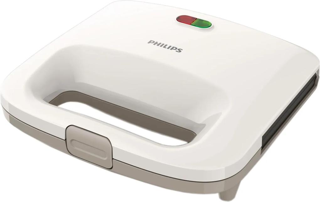 Sandwich-Maker Philips Daily Collection HD2392/00, 820 W, Alb/Bej