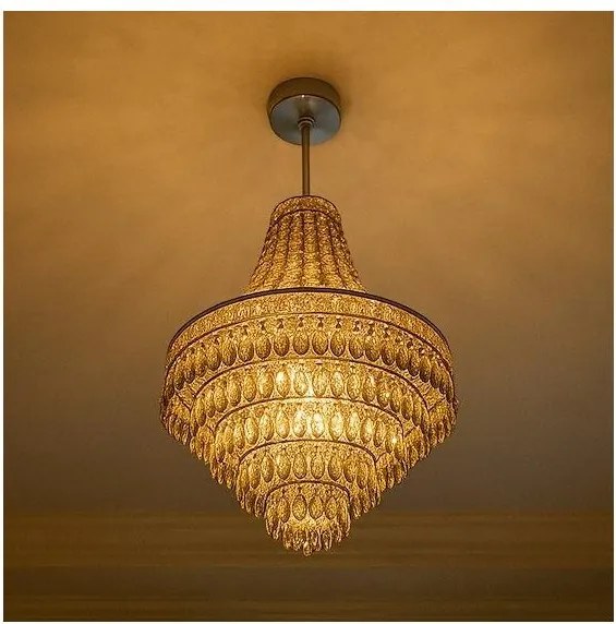 Lustră pe tijă CORAL, 3x E14/40W/230V, Ø 36 cm