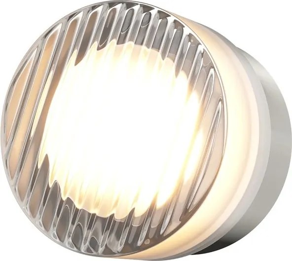 Mini Aplica LED CCT cu striatii diagonale Olo platinum