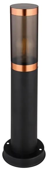 Lampă de exterior Globo 3158BC BOSTON 1xE27/23W/230V IP44 45 cm negru/cupru