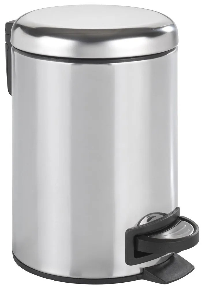 Cos de gunoi Leman Shiny, Argintiu, 3 L, Wenko