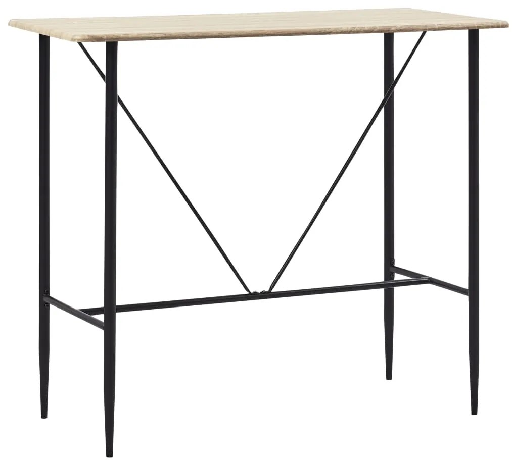 3051191 vidaXL Set mobilier de bar, 5 piese, albastru, material textil