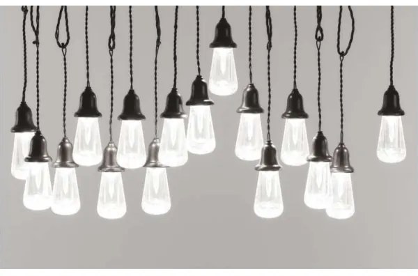 Lanț LED decorativ de exterior 16xLED/8,6m IP44 alb rece