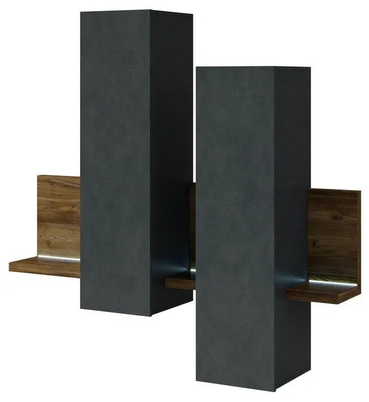 Dulap de perete Bilsby Typ 04 (molid + gri). 1030340