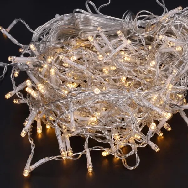 Brilagi - Ghirlandă LED de exterior pentru Crăciun 400xLED/8 funcții 23m IP44 alb cald