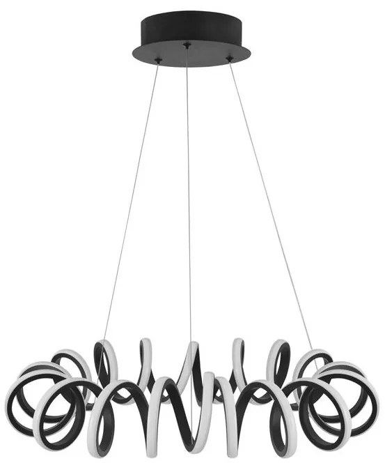 Lustra LED design modern spirala ZINIA negru NVL-9817461