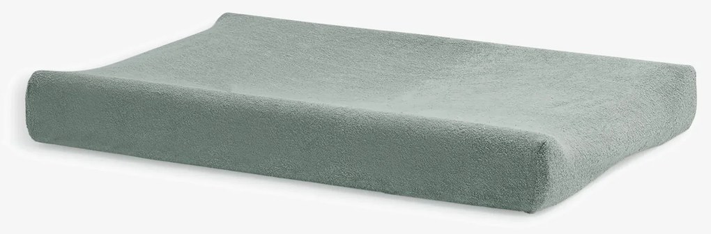Husa de protectie Hunter Mint pentru salteaua de infasat ,   bumbac buclat, elastic pe contur, 80x50 cm, Bonjourbebe