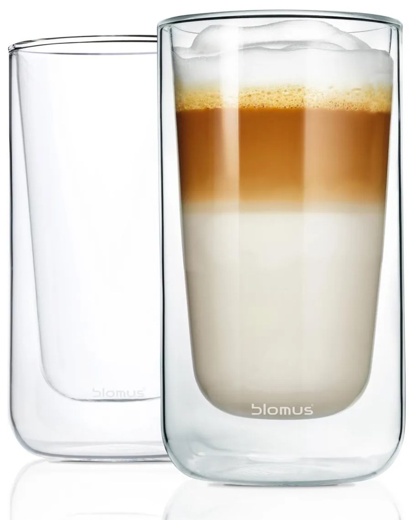 Set 2 buc. căni termice pentru latte machiato NERO - Blomus