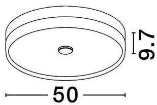 Plafoniera LED HELIOS auriu champagne D-50cm