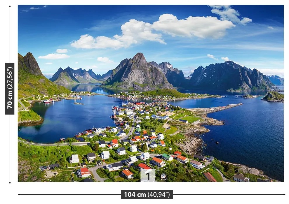 Fototapet Lofoten Norvegia