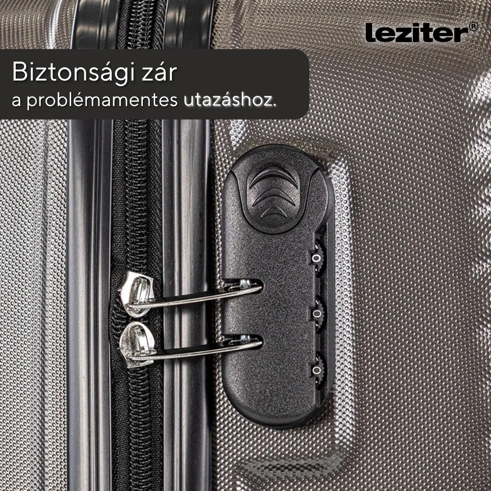 TraveLux Pro IV gurulós bőrönd szett szürke