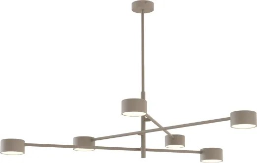 Lustră cu tijă NATSU 6xGX53/10W/230V bej