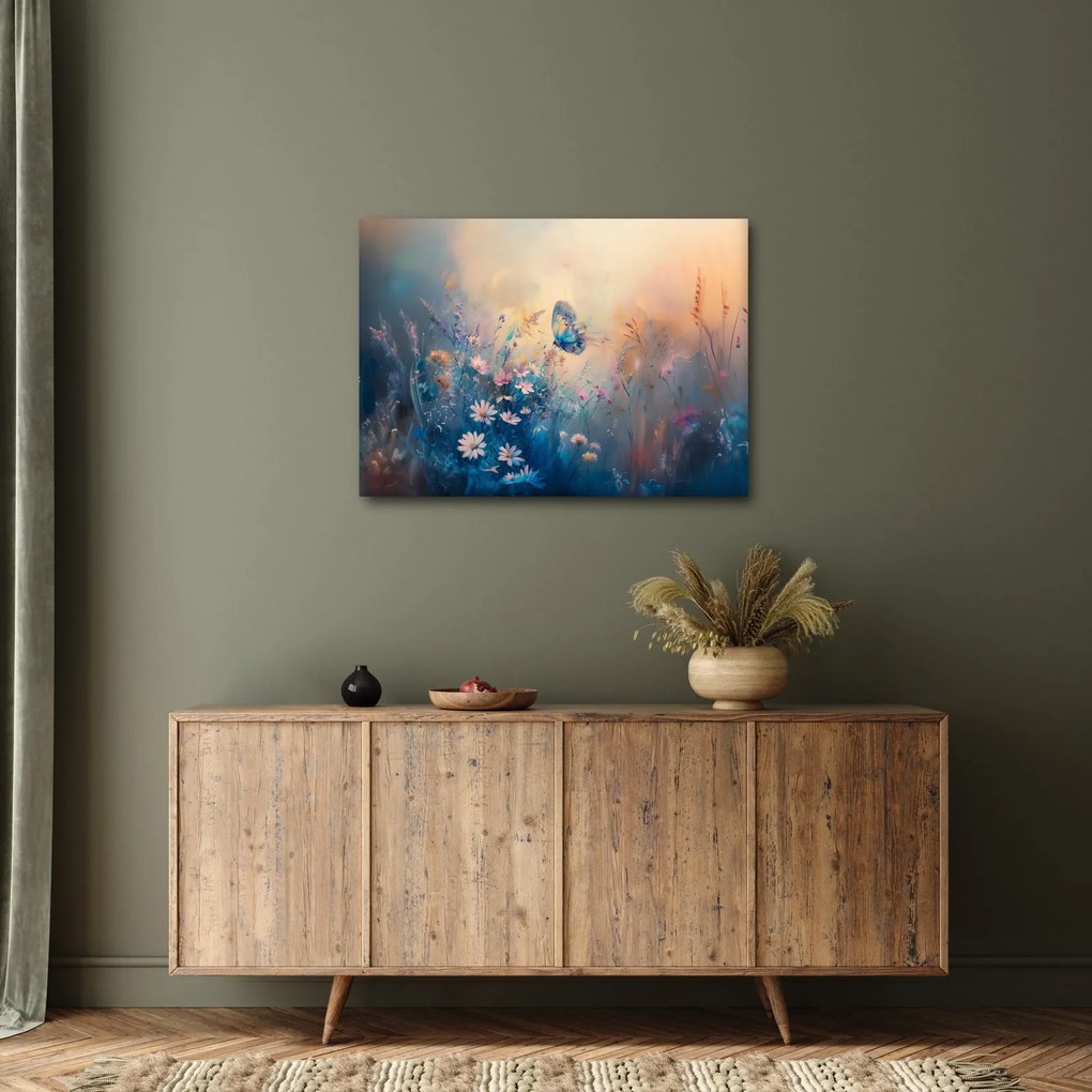 Tablou - Pajiște cu Fluture (70x50 cm)