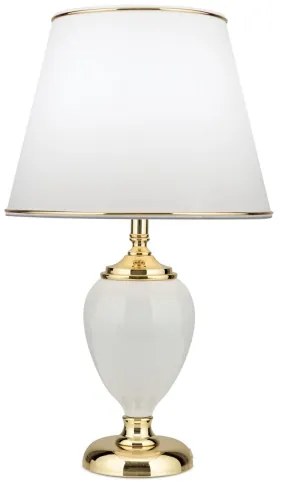 Lampă de masă Orion LA 4-1229 OVUM 1xE27/40W/230V 48 cm ceramică alb/auriu