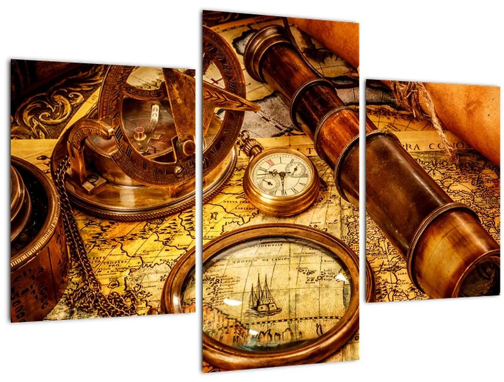 Tablou - uneltele itorice ale marinarior (90x60 cm)