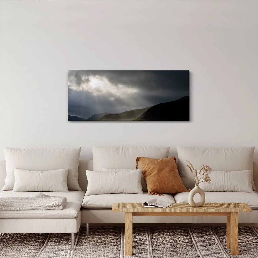 Tablou cu furtuna în apropiere (120x50 cm)