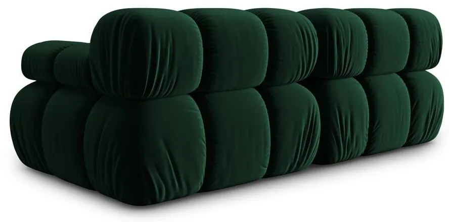 Canapea verde cu tapițerie din catifea 188 cm Bellis – Micadoni Home