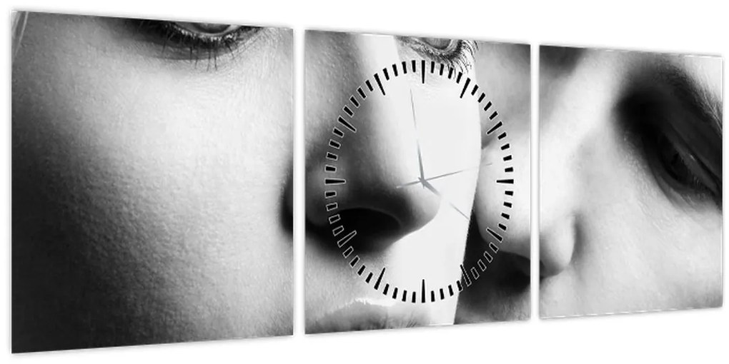 Tablou - Cuplu (cu ceas) (90x30 cm)