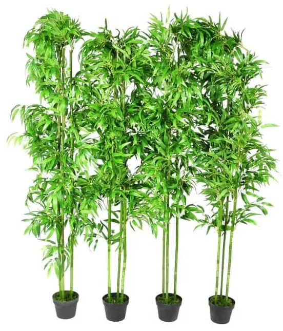 240016 vidaXL Set de 4 bambuşi artificiali pentru decor 190cm
