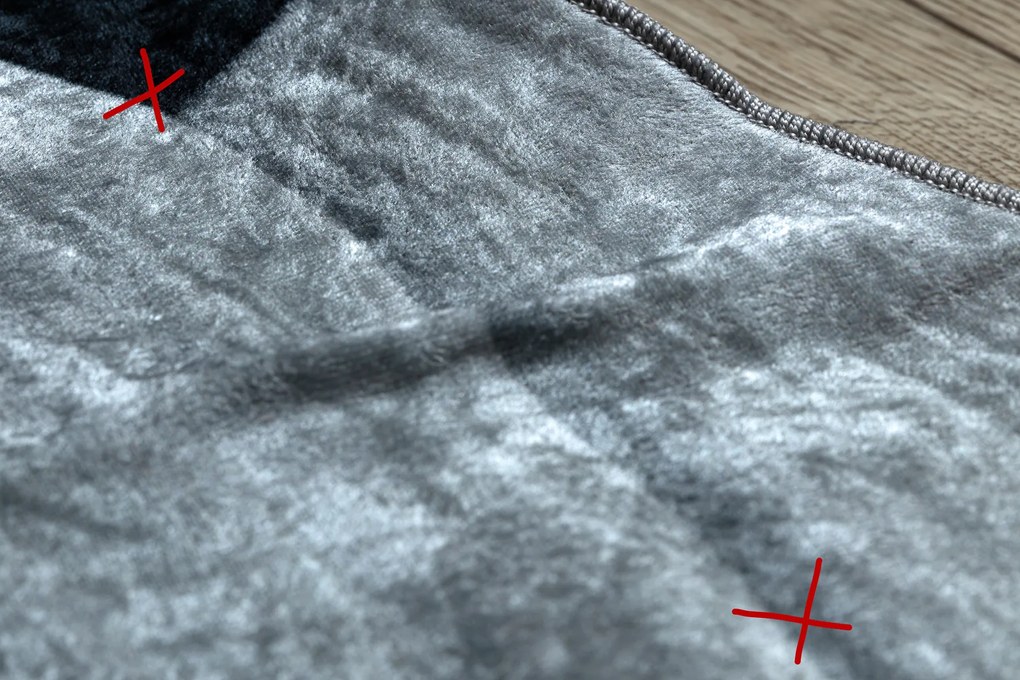 BAMBINO 2139 cerc covor lavabil - Fotbal pentru copii anti-alunecare - negru / alb - SECUNDAR-COTATI PRODUSUL