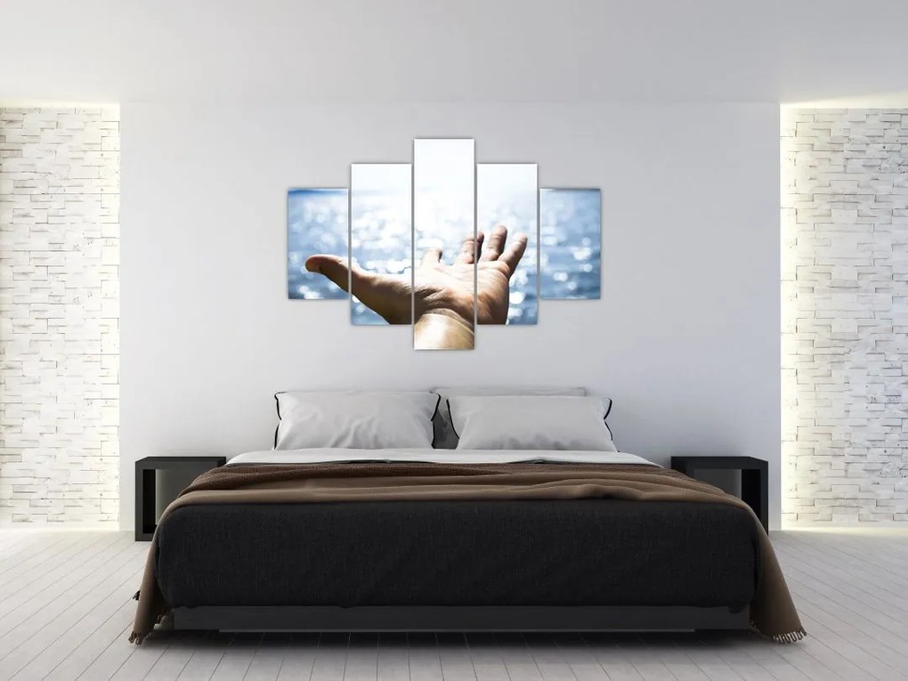 Tabloul cu palma deschisă (150x105 cm)