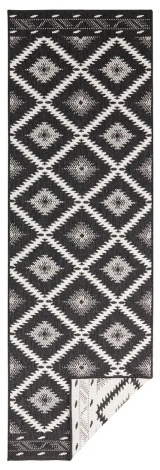 Covor adecvat pentru exterior NORTHRUGS Twin Supreme Duro, 80 x 350 cm, negru-crem