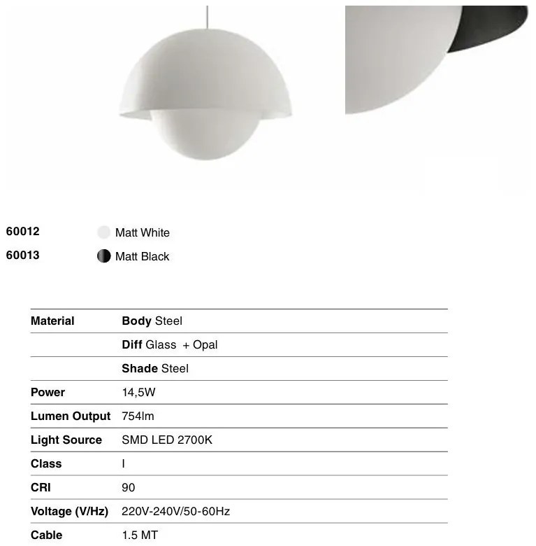 Lustra suspendata LED design modern MARISOL alb