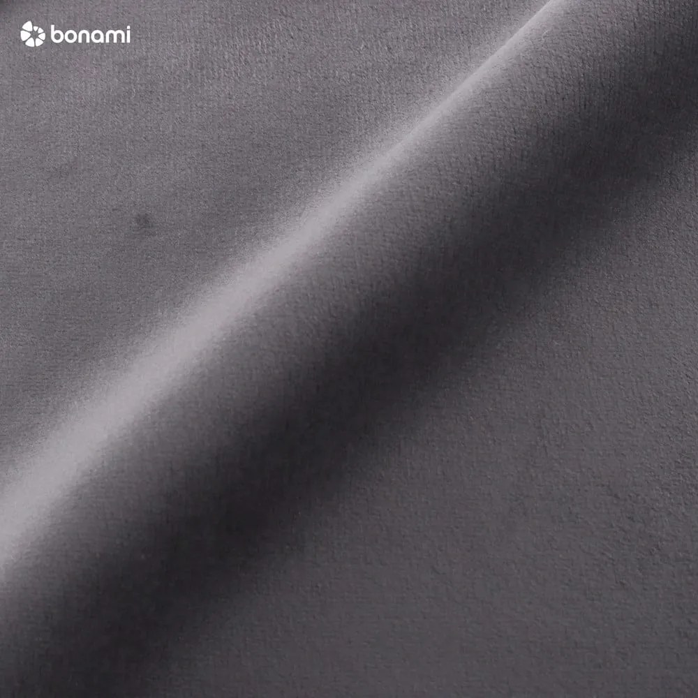 Canapea gri cu tapițerie din catifea 174 cm Lani – Makamii