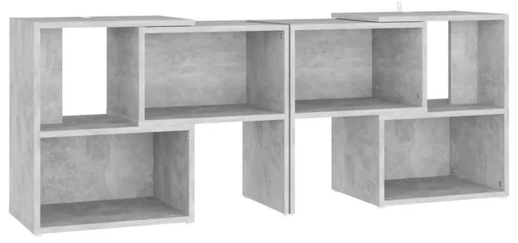 808354 vidaXL Comodă TV, gri beton, 104x30x52 cm, PAL
