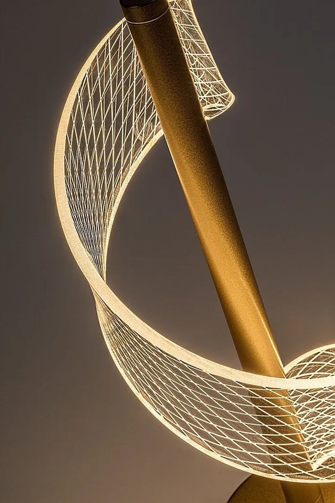 Veioza/Lampa de masa LED din metal auriu Zofrael