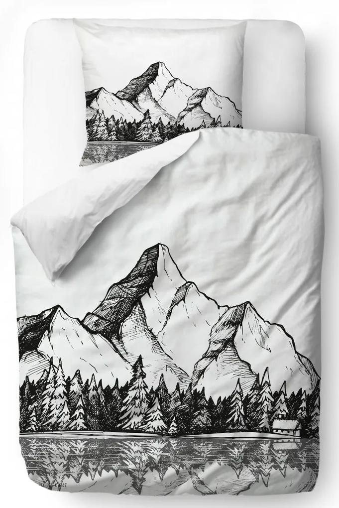 Home albe lenjerie de pat pentru pat de o persoana Butter Kings Cabin in the Mountains 140x200cm