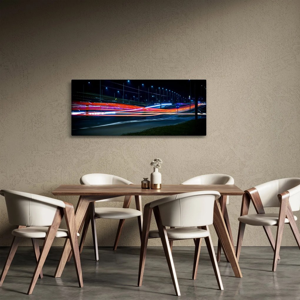 Tabloul orașului nocturn (120x50 cm)