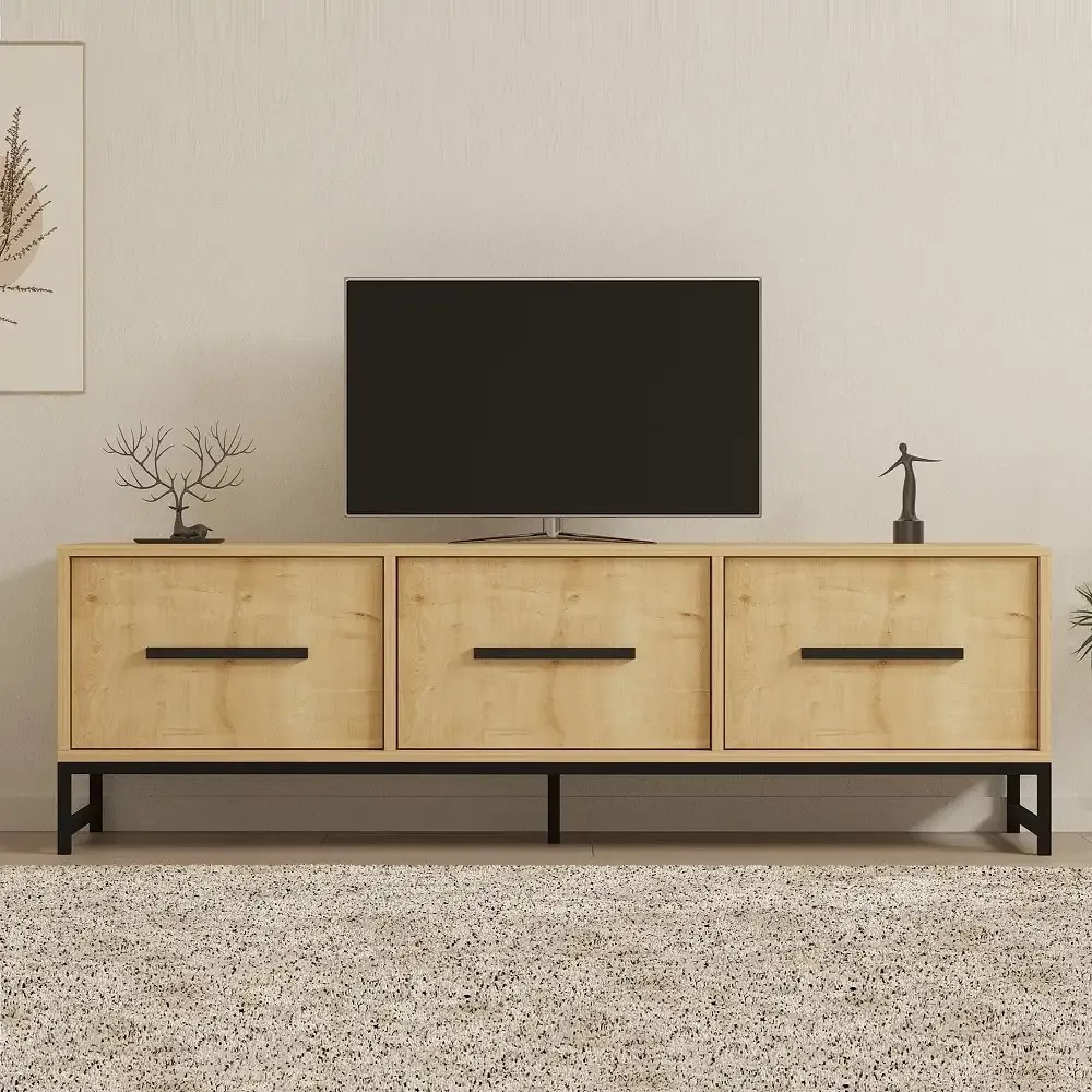Comoda tv Melody pentru living culoare stejar 160 cm