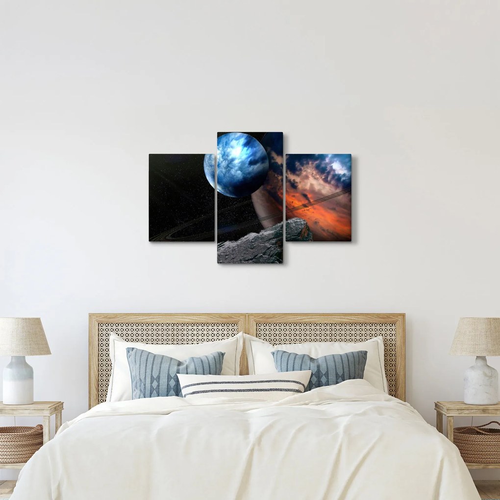 Tablou planetei în cosmos (90x60 cm)
