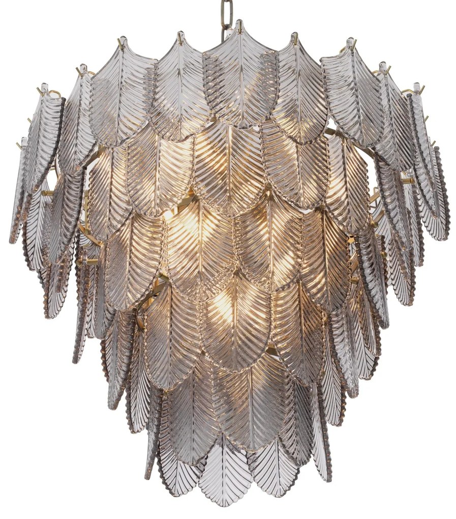 Candelabru elegant design LUX Verbier S, sticla fumurie 113899 HZ