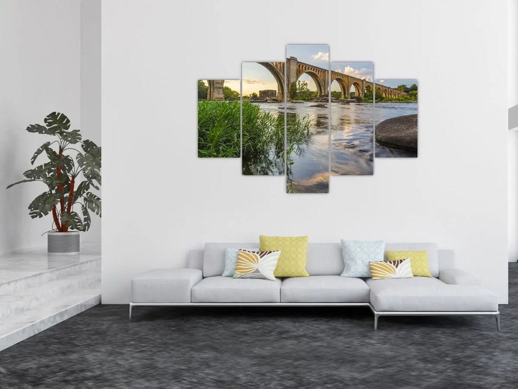 Tablou - Podul de cale ferată Richmond (150x105 cm)