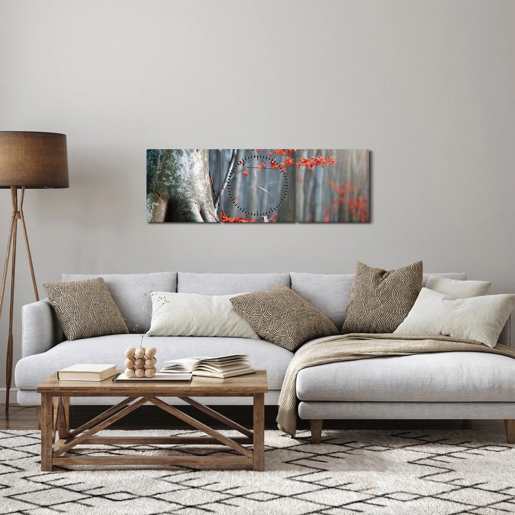 Tablou - Toamna (cu ceas) (90x30 cm)
